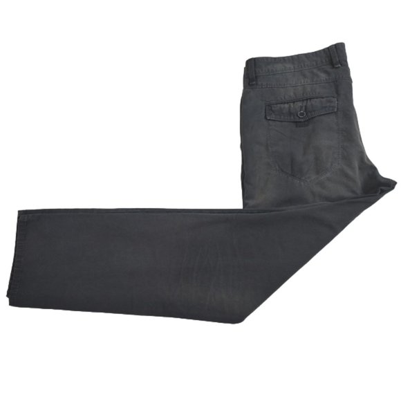 Mac Jeans Ben Worker Pants Reg Fit Flat Front Straight Leg Flap Pockts Gray $225 - Picture 6 of 14